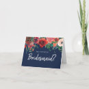 Search for navy blue bridesmaid cards Script