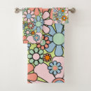 Search for vintage floral bath towels 1970s