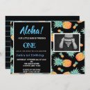 Search for pineapple 1st birthday invitations Tropical
