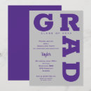 Search for purple and grey invitations Graduate