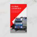 Search for shipping service business cards Truck driver