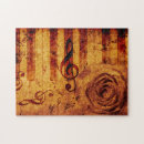 Search for music note puzzles Vintage