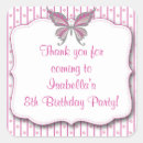 Search for pink and grey birthday party stickers Girl