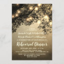 Search for string lights rehearsal dinner invitations Country