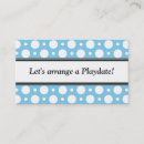 Search for play date business cards Blue