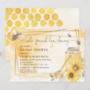 Search for honey bee bridal shower invitations Rustic