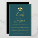 Search for fleur de lys invitations Modern