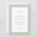Search for stripe wedding invitations Sage green