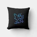 Recherche de turquoise et noir coussins Abstrait