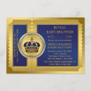 Search for royal baby boy shower invitations Royal blue and gold