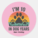 Search for funny dog birthday stickers Men