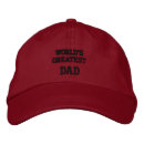 Search for worlds best dad hats Embroidered