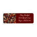 Search for fall harvest return address labels Leaves