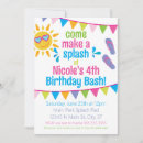 Search for splash pad birthday invitations Summer