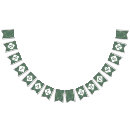 Search for green and gold bunting flags For her