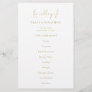 Search for white and gold wedding programs Modern
