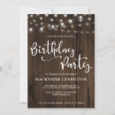 Recherche de rustic wood birthday invitations Anniversaire adulte