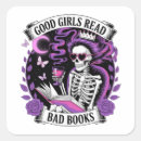 Search for girls reading stickers Bookworm