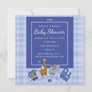 Search for giraffe square invitations Blue