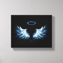 Search for angel wings canvas prints Black