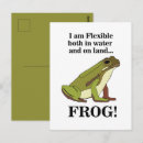 Recherche de crapaud drôle cartes postales Vert