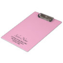 Search for light pink clipboards Business