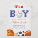 Search for sports baby boy shower invitations Its a boy