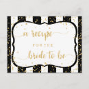 Search for bridal shower recipe postcards Elegant