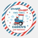 Recherche de anniversaire train autocollants Chugga chugga deux