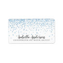 Search for confetti wedding return address labels Modern