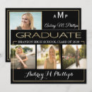 Recherche de gold foil graduation invitations Noir