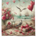 Search for valentines day shower curtains Bird