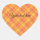 Search for orange heart stickers White