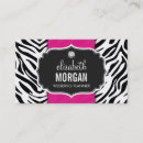 Search for zebra print business cards Girly