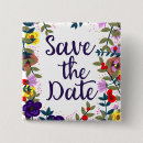 Search for save date wedding buttons Floral