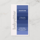 Recherche de nuances de bleu cartes visite Simple