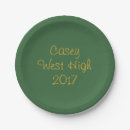 Search for green and gold paper plates Graduation