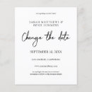 Search for postponed wedding announcement cards Minimalist