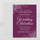 Search for purple and silver wedding invitations Elegant