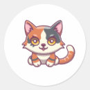 Search for cartoon kittens stickers Kawaii
