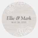 Recherche de lace wedding stickers Rustique