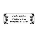 Search for black lace return address labels Black and white