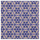 Search for blue tile fabric Mediterranean