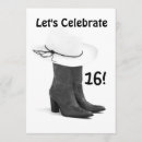 Search for cowgirl sweet 16 invitations Country western