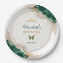 Search for emerald green gold plates Butterfly