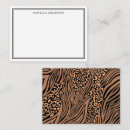 Search for leopard pattern note cards Safari