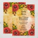 Search for autumn bridal tea party invitations Botanical