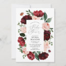 Search for burgundy and blush invitations Mother to be