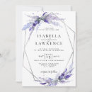 Search for lavender and silver wedding invitations Watercolor