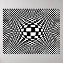 Recherche de illusion géométrique posters Noir
